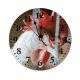 yanfind Fashion PVC Wall Clock Barn Bird Chicken Coop Cock Cockerel Farm Farming Fowl Hen Hencoop Henhouse002 Mute Suitable Kitchen Bedroom Decorate Living Room