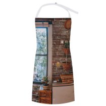 yanfind Custom aprons Accommodation Apartment Architecture Botany Brick Wall Calm Clayware Comfort Cottage Cozy Daylight white white-style1 70×80cm