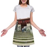 yanfind Custom aprons Aged Ancient Anonymous Architecture Castle Space Couple Exterior Facade Faceless From white white-style1 70×80cm