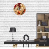 yanfind Fashion PVC Wall Clock Appetizing Arrangement Berry Board Container Cook Currant Decorate Delicious Dessert Edible Flavor Mute Suitable Kitchen Bedroom Decorate Living Room
