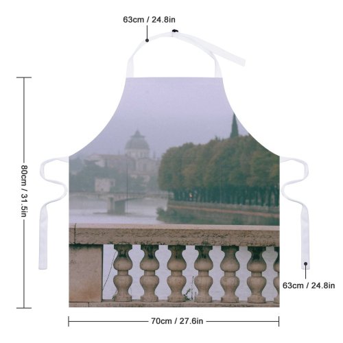 yanfind Custom aprons Aged Ancient Barrier Building Calm Channel City Construction Space Daytime Destination white white-style1 70×80cm