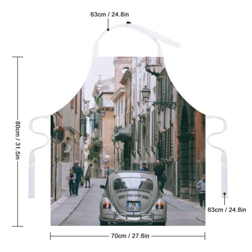 yanfind Custom aprons Aged Alley Architecture Asphalt Auto Automobile Automotive Building Car City Classic Construction white white-style1 70×80cm
