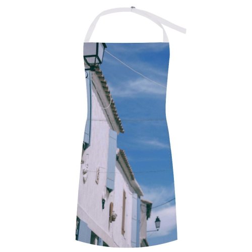 yanfind Custom aprons Accommodation Aged Apartment Architecture Area Sky Building Cloudless Condominium Construction Daylight white white-style1 70×80cm