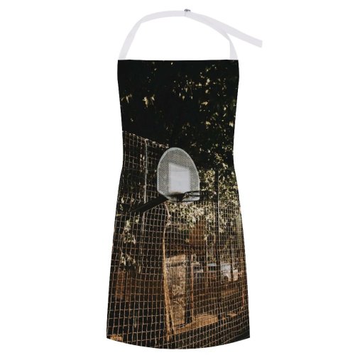 yanfind Custom aprons Active Architecture Aspiration Athlete Basket Basketball City Concept Downtown Empty Energy Exercise white white-style1 70×80cm