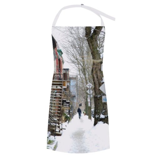 yanfind Custom aprons Aged Alone Anonymous Architecture Bare Building Calm City Cloudy Cool Daytime Destination white white-style1 70×80cm
