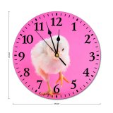 yanfind Fashion PVC Wall Clock Avian Bird Chick Cute Fluffy Little Poultry Mute Suitable Kitchen Bedroom Decorate Living Room