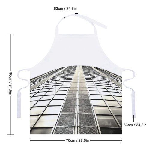 yanfind Custom aprons Architectural Design Architecture Building City Construction Contemporary Corporate Expression Exterior Facade Futuristic white white-style1 70×80cm