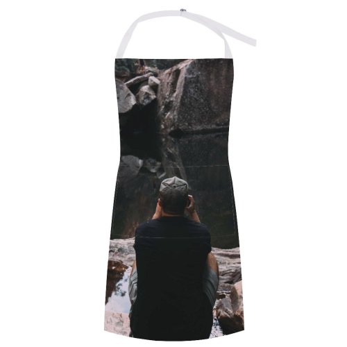 yanfind Custom aprons Admire Alone Anonymous Calm Canyon Casual Cliff Couple Destination Discovery Explore white white-style1 70×80cm