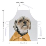 yanfind Custom aprons Adorable Button Charming Chordate Cloth Colorful Concept Contemplate Contemplative Contemporary Cute Dog white white-style1 70×80cm