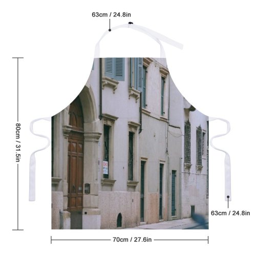 yanfind Custom aprons Accommodation Aged Arched Architecture Area Balcony Building Calm City Construction Contemporary white white-style1 70×80cm