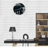 yanfind Fashion PVC Wall Clock Bumper Chrome Clean Construction Design Detail Energy Engine Facility Fast Freedom Mute Suitable Kitchen Bedroom Decorate Living Room