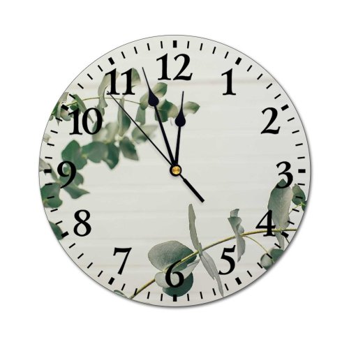 yanfind Fashion PVC Wall Clock Abstract Blurred Botanic Branch Brick Creative Decor Decorate Decoration Decorative Design Detail Mute Suitable Kitchen Bedroom Decorate Living Room