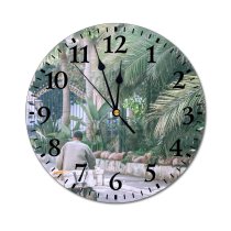 yanfind Fashion PVC Wall Clock Active Anonymous Asphalt Bag Bicycle Bicyclist Bike Box Carry City Cyclist Mute Suitable Kitchen Bedroom Decorate Living Room