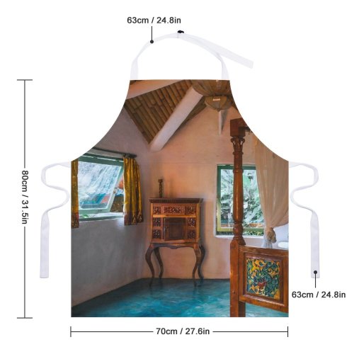 yanfind Custom aprons Accommodation Ancient Apartment Architecture Bed Bedroom Bedside Cabinet Ceiling Classic Comfort Commode white white-style1 70×80cm
