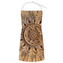 yanfind Custom aprons Wood Carving Art Closeup Craft Craftsmanship Handicraft Decoration Wall Ceiling Ornaments Wooden white white-style1 70×80cm