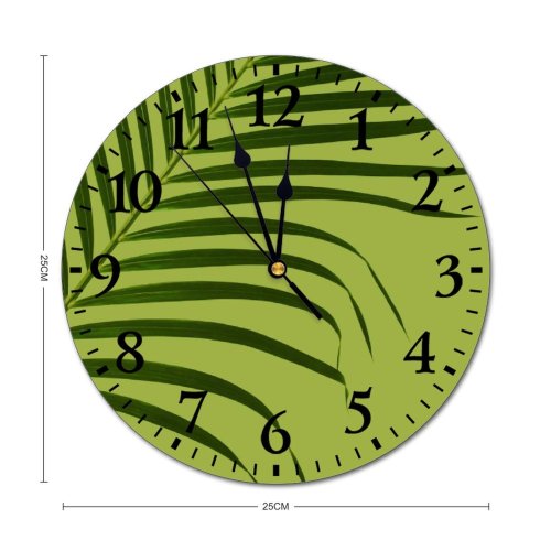 yanfind Fashion PVC Wall Clock Abstract Botanic Botany Branch Concept Creative Dark Delicate Detail Droplet Flora Mute Suitable Kitchen Bedroom Decorate Living Room
