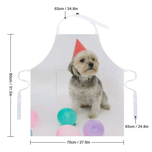 yanfind Custom aprons Adorable Assorted Balloon Birthday Celebrate Charming Chordate Concept Cone Contemplate Contemplative Cute white white-style1 70×80cm