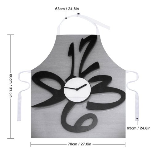 yanfind Custom aprons Oriental East Eastern Asian Clock Blank Numberless Design Designer Unusual Strange white white-style1 70×80cm