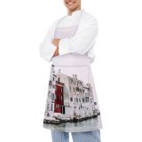 yanfind Custom aprons Accommodation Aged Architecture Boat Building Canal City Cityscape Clear Cloudless Condominium Damage white white-style1 70×80cm