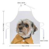 yanfind Custom aprons Adorable Calm Carefree Colorful Comfort Curious Dog Floor Fluff Friendly Fur white white-style1 70×80cm