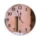 yanfind Fashion PVC Wall Clock Aged Architecture Bench Branch Building Construction Cushion District Dwell Estate Exterior Mute Suitable Kitchen Bedroom Decorate Living Room
