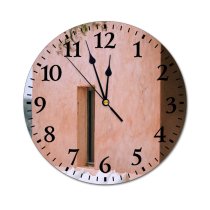 yanfind Fashion PVC Wall Clock Aged Architecture Bench Branch Building Construction Cushion District Dwell Estate Exterior Mute Suitable Kitchen Bedroom Decorate Living Room