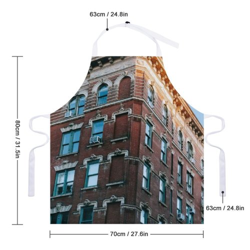 yanfind Custom aprons Accommodation Apartment Architecture Sky Brick Wall Building City Classic Cloudless Construction white white-style1 70×80cm