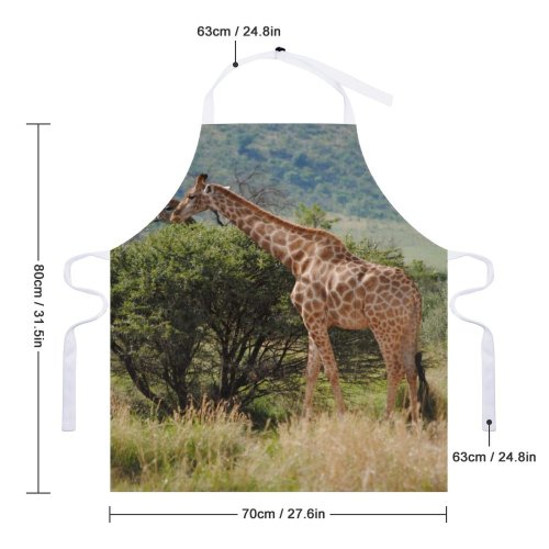 yanfind Custom aprons Affection Beauty Bonding Bush Calm Camelopardalis Care Caress Chordate Countryside Daylight Elongated white white-style1 70×80cm