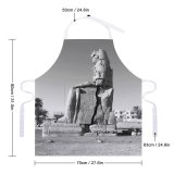 yanfind Custom aprons Aged Ancient Archaeology Architecture Art Attract Blurred Bw Civilization Cloudless Colossi Memnon white white-style1 70×80cm