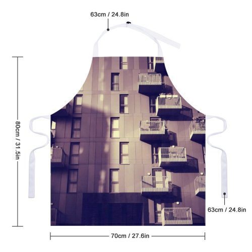 yanfind Custom aprons Architectural Design Architecture Building Exterior Futuristic Glass Items Panels High white white-style1 70×80cm