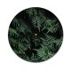 yanfind Fashion PVC Wall Clock Abstract Beautiful Conifer Decoration Evergreen Flora Frond Garden Growth Leaf Texture Mute Suitable Kitchen Bedroom Decorate Living Room