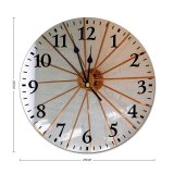 yanfind Fashion PVC Wall Clock Apartment Architecture Brick Wall Comfort Contemporary Cozy Creative Decor Decorate Decoration Mute Suitable Kitchen Bedroom Decorate Living Room
