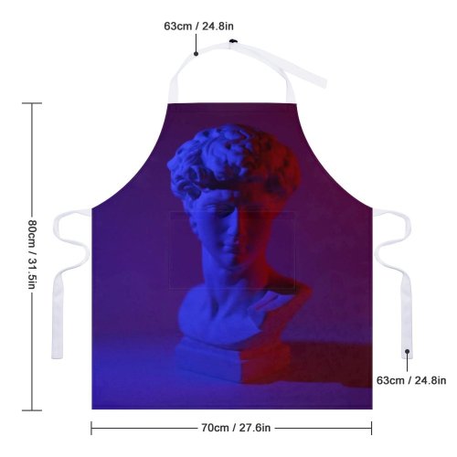 yanfind Custom aprons Abstract Ancient Art Artwork Bronze Bust Carve Carving Classic Craft Creative white white-style1 70×80cm