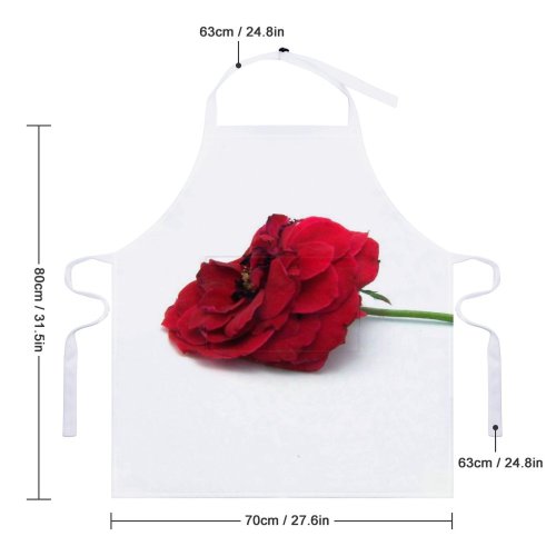 yanfind Custom aprons Flower Rose Romance Beautiful Beauty Birthday Bloom Botany Bouquet Bud white white-style1 70×80cm