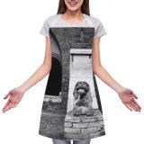 yanfind Custom aprons Abandoned Aged Arch Architecture Brick Building Bw Cement City Classic Column Construction white white-style1 70×80cm