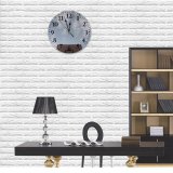yanfind Fashion PVC Wall Clock Active Backboard Basket Basketball Sky City Cloudy Construction Court Daytime District Exercise Mute Suitable Kitchen Bedroom Decorate Living Room