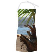 yanfind Custom aprons Palms Tree Sea Coast Landscape Plant Pier white white-style1 70×80cm