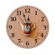 yanfind Fashion PVC Wall Clock Abstract Aged Art Cement Ceramic Classic Clay Concrete Crack Creative Crockery Decor Mute Suitable Kitchen Bedroom Decorate Living Room