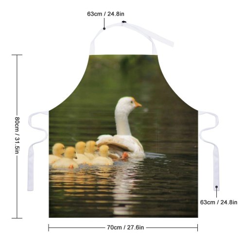 yanfind Custom aprons Adorable Avian Beak Bird Watching Blurred Calm Creature Cute Daylight Ecosystem Feather white white-style1 70×80cm