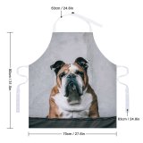 yanfind Custom aprons Adorable Attention Attentive Calm Curious Cute Dog Emotionless Fauna Fluff white white-style1 70×80cm