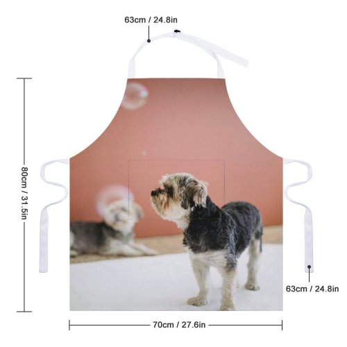 yanfind Custom aprons Adorable Home Attentive Friend Bubble Calm Carefree Creature Curious white white-style1 70×80cm