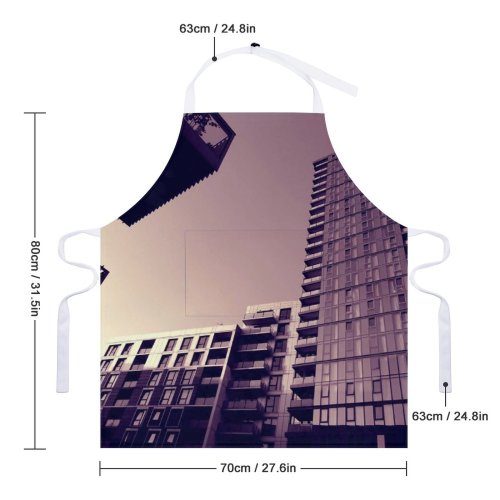 yanfind Custom aprons Architectural Design Architecture Buildings Futuristic Glass Items Panels High Shot white white-style1 70×80cm