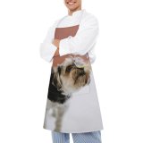 yanfind Custom aprons Adorable Portrait Blurred Bubble Canidae Cute Depth Field Dog Face white white-style1 70×80cm