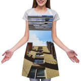 yanfind Custom aprons Architecture Balconies Buildings Clouds Contemporary Design Glass Shot Sky white white-style1 70×80cm