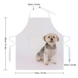 yanfind Custom aprons Adorable Attentive Calm Charming Comfort Space Creature Curious Cute Dog Expressive white white-style1 70×80cm