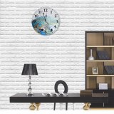 yanfind Fashion PVC Wall Clock Aware Bio Cartography Concept Continent Damage Danger Eco Ecology Mute Suitable Kitchen Bedroom Decorate Living Room