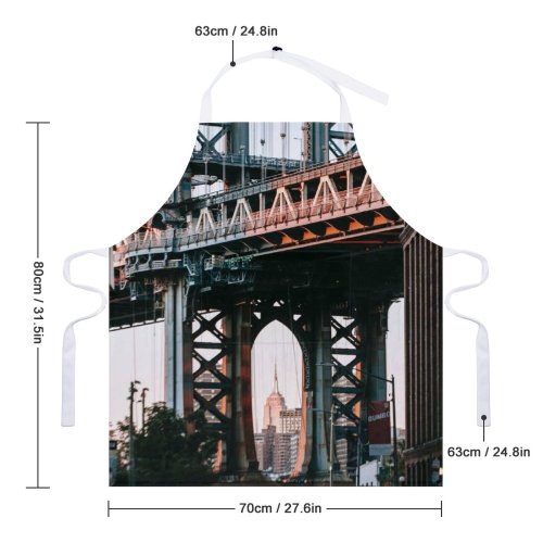 yanfind Custom aprons Aged America Arch Architecture Brick Brooklyn Building Center City Column Complex white white-style1 70×80cm