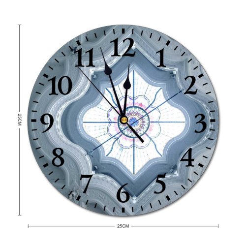 yanfind Fashion PVC Wall Clock Architecture Attract Building Ceiling Classic Construction Decor Decoration Design Destination Detail001 Mute Suitable Kitchen Bedroom Decorate Living Room