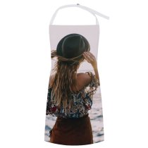 yanfind Custom aprons Admire Anonymous Bare Shoulders Bay Sky Blurred Endless Faceless Female Flying white white-style1 70×80cm