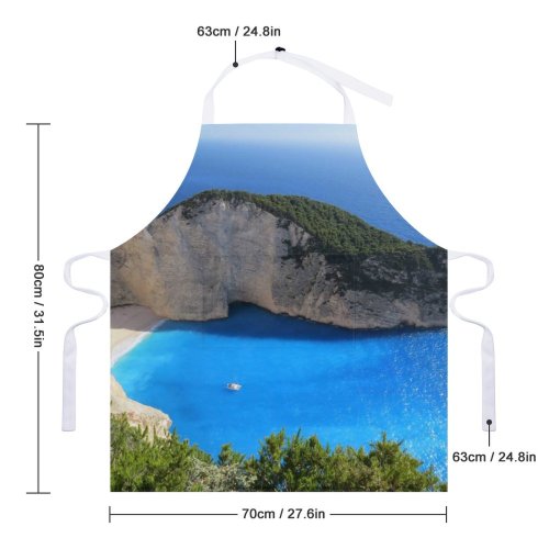 yanfind Custom aprons 4k Beach Bird's Coast Desktop From Above Ocean Scenic Sea Seascape white white-style1 70×80cm